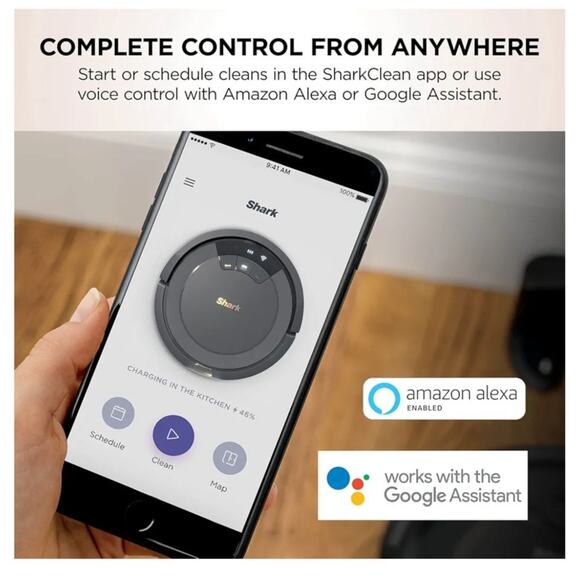 Shark AV753 ION Wifi & Alexa Connect Robot Vacuum Tri-Brush System 120 Min Run - Picture 4 of 7